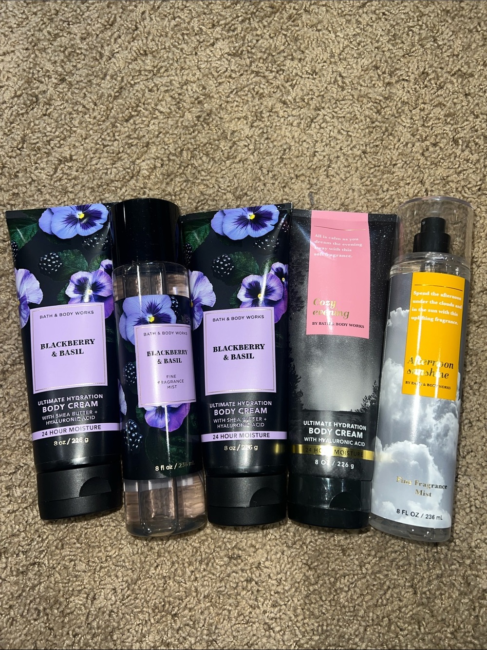 Bath & Body Works Blackberry & Basil Ultimate Hydration Body Cream - Violet